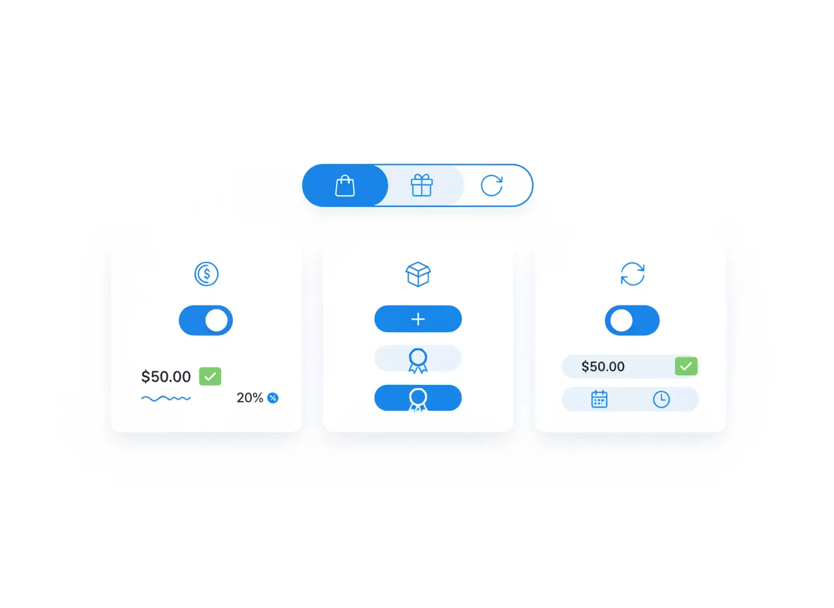 Payment and deposit settings screen